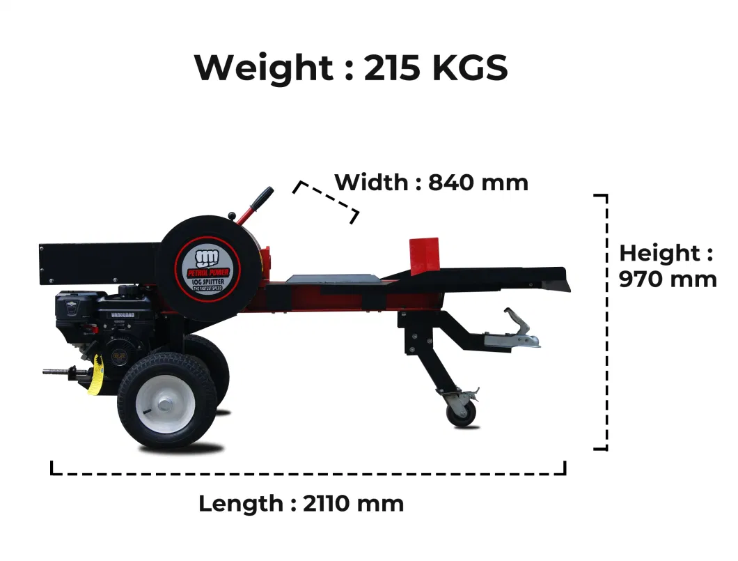 3s Fastest Forestry Machinery Manual 7HP 34t Wood Processor Log Splitter