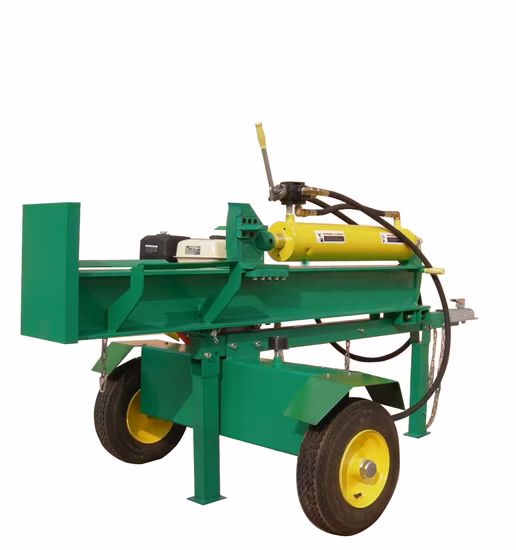 Divisor de toras de madeira florestal com alimentação automática profissional